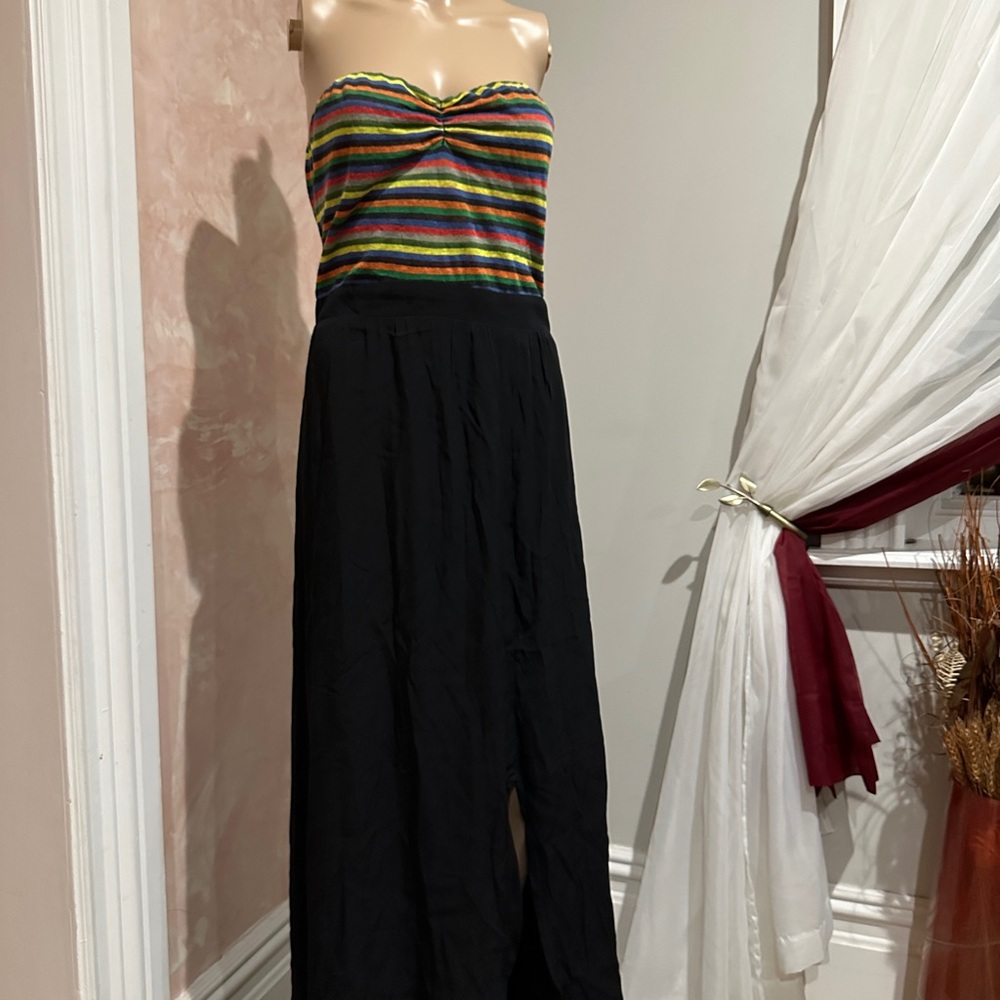 Patterson‎ J Kincaid  Long Dress Black White Size M excellent condition.